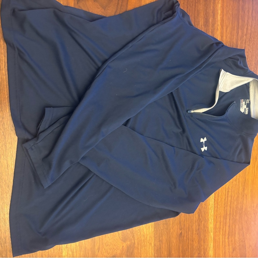 Under Armour Dark Blue Quarter-Zip Top